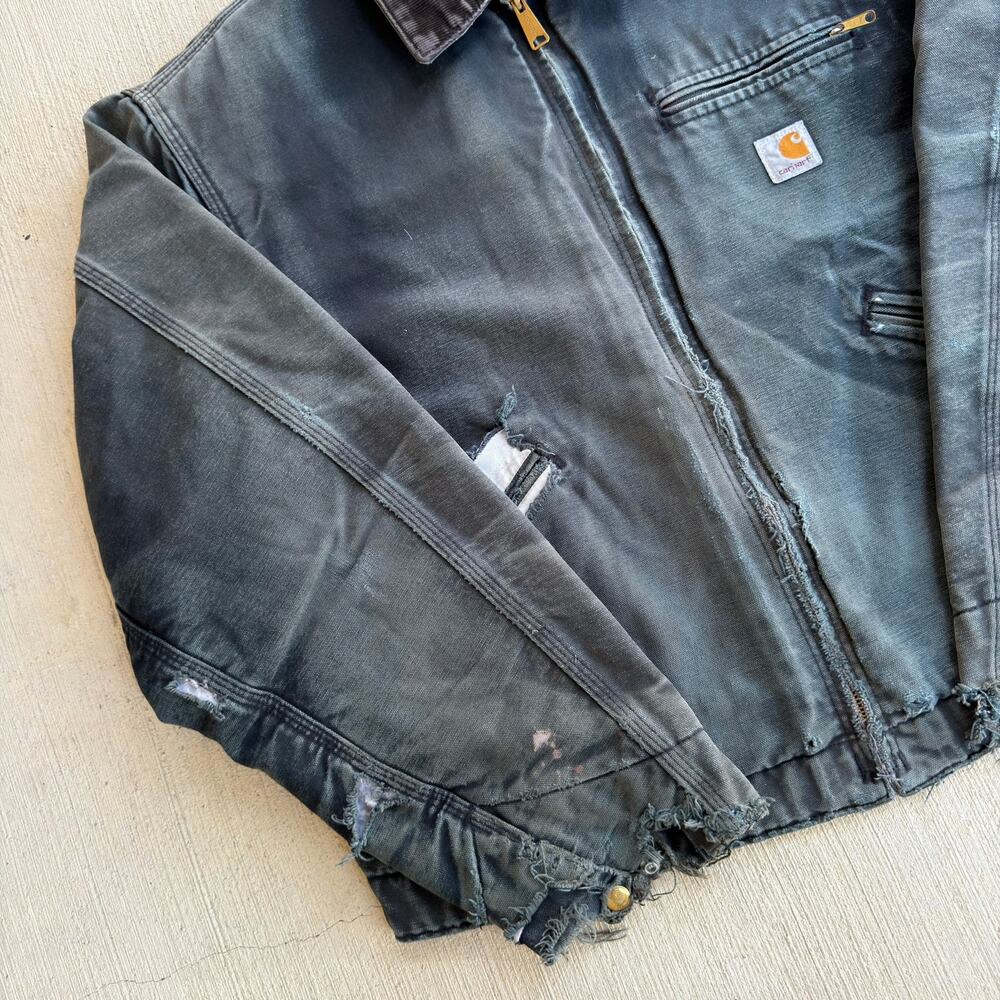 Carhartt faded black detroit work wear jacket - Picture 4 of 9